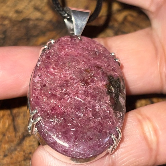 “The Stone of Love” Rhodonite Pendant 2” - Picture 10 of 13
